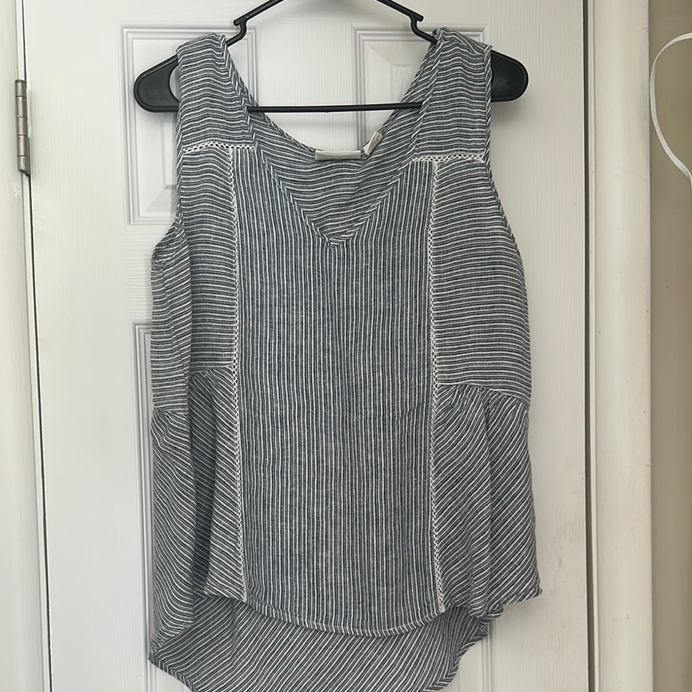 Cynthia Rowley Black and White Asymmetrical Blouse